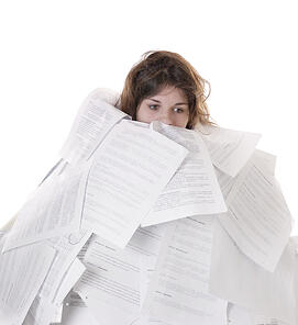 drowning in paper