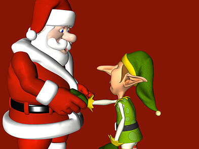 Santa Hiring an Elf